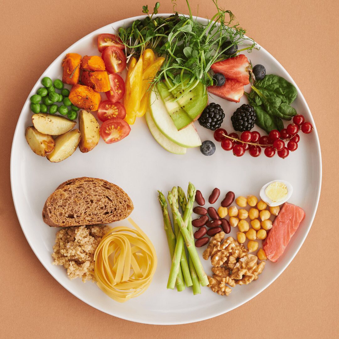 plato con alimentos